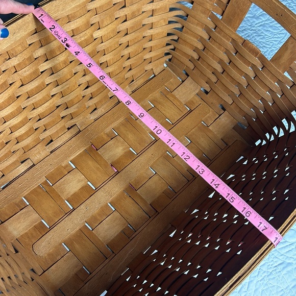 Longaberger Laundry Hand Woven Basket 1994 Vintage - Picture 11 of 13